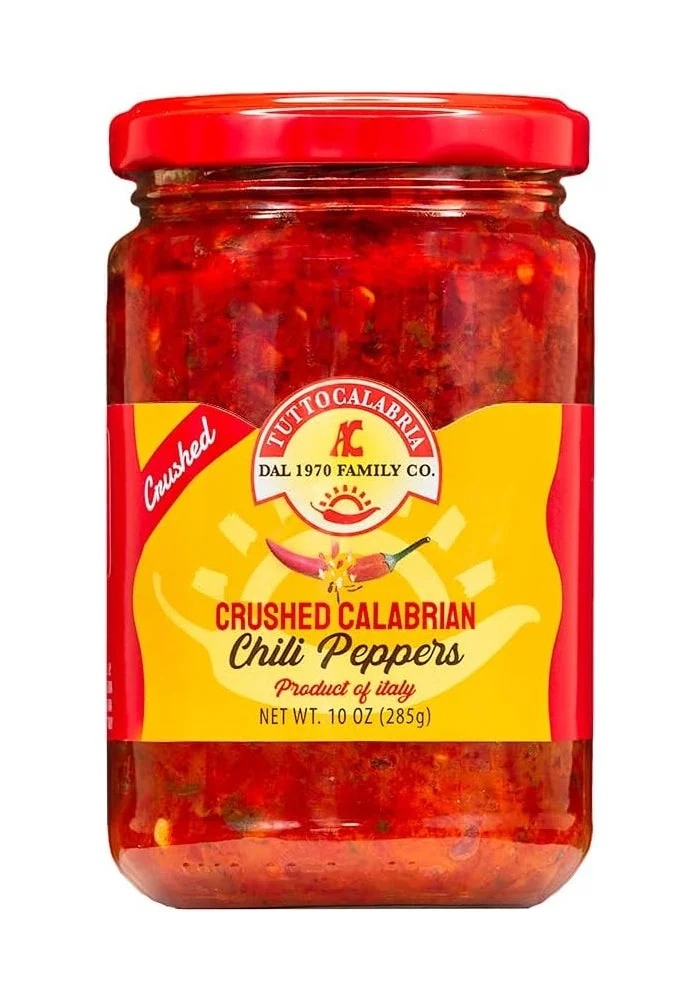 Tutto Calabria Crushed Calabrian Chili Peppers (Premium Spicy Condiment, 283 g) 8soed
