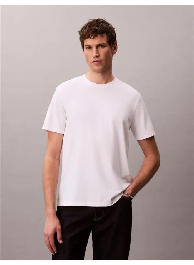 Premium Cotton T-shirt Breathable Casual Crew Neck Tee for Men (Solid, Large) z8xn5