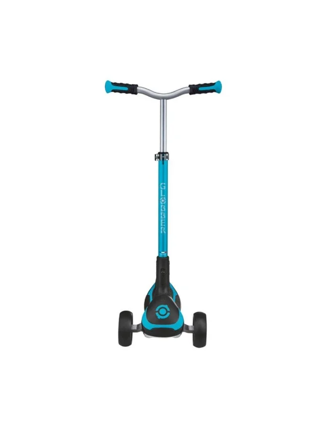 Premium 3-Wheel Foldable Kick Scooter Adjustable Height Lightweight Commuter Scooter (Aqua) xpild