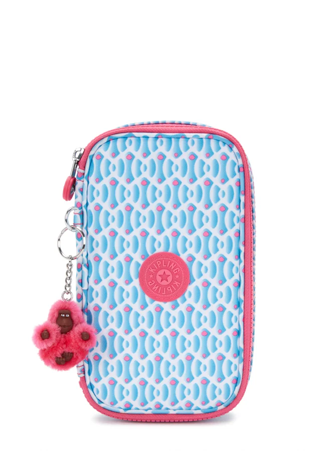 Premium Geometric Pattern Pencil Case Large Capacity Organizer (Dreamy Geo, 20 cm) nspem
