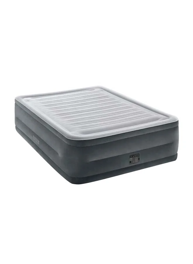 Premium Hi-Rise Airbed Inflatable Mattress (Grey, 203 x 152 x 56 cm) aqzta