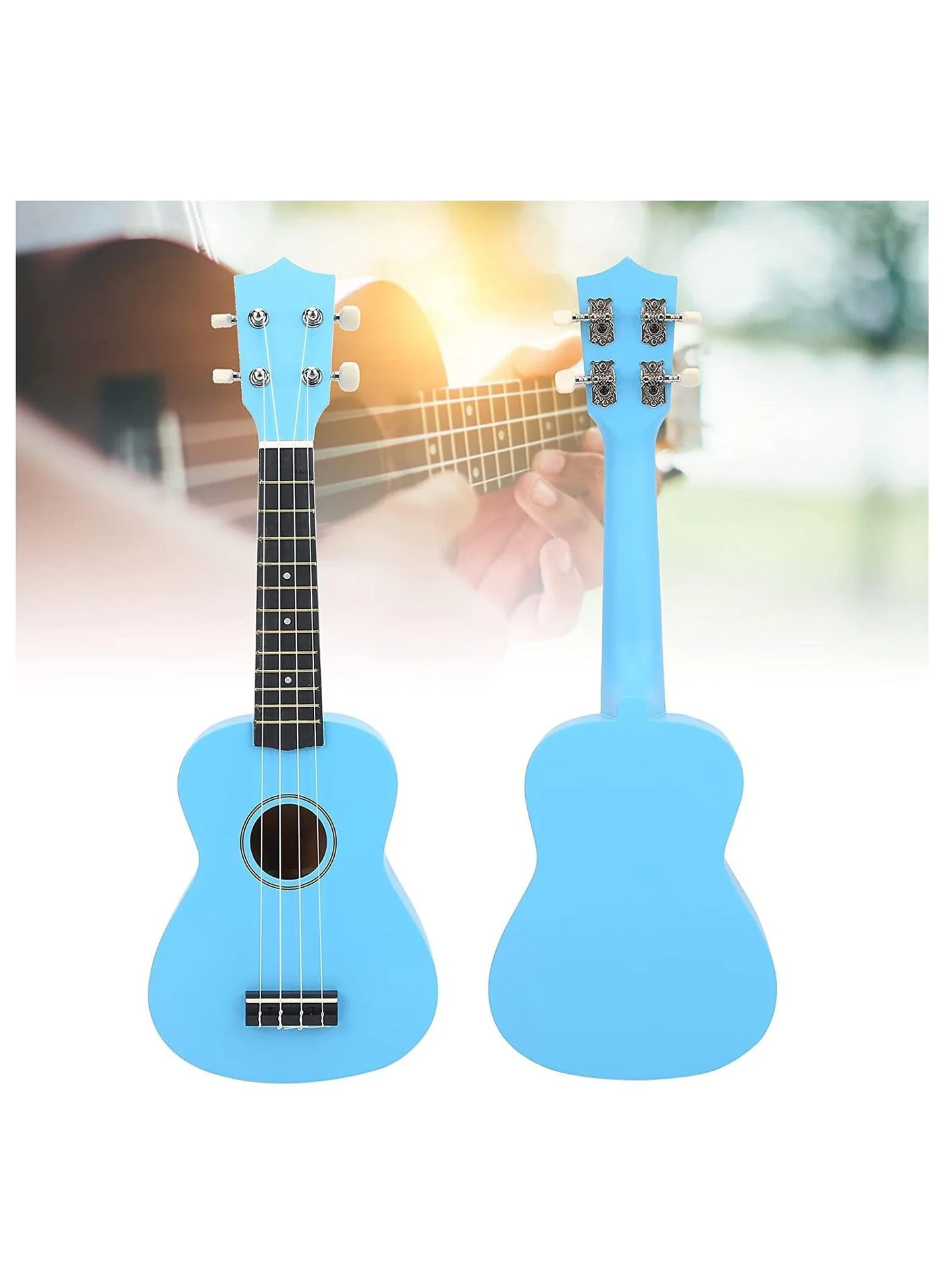 Megarya Soprano Ukulele Mahogany Acoustic Hawaiian Small Guitar (21 inch) for Beginners and Students asinf