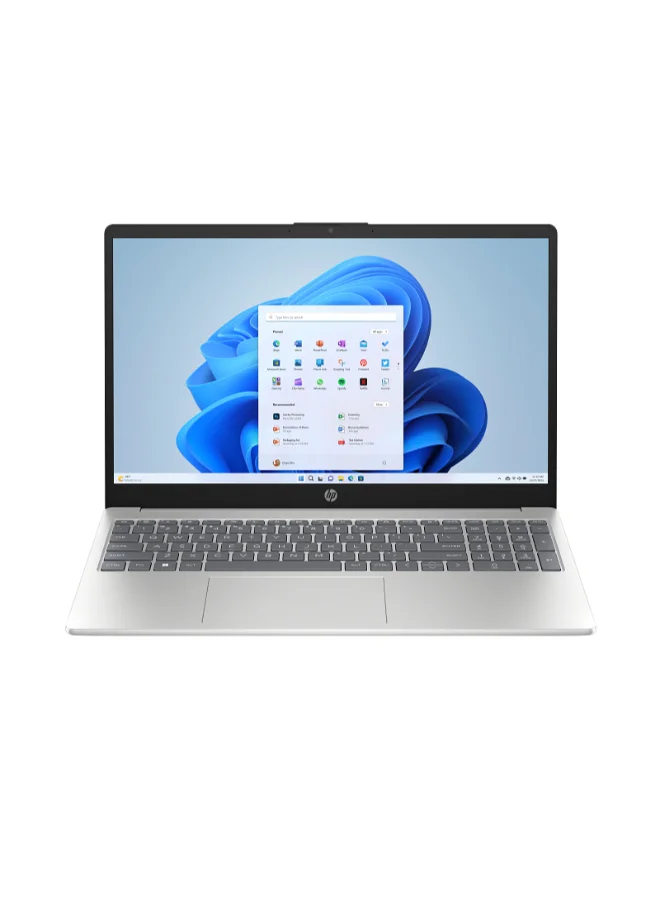 Premium 15.6-inch Laptop AMD Ryzen 7 16GB RAM 512GB SSD FHD Display Windows 11 Backlit English/Arabic Keyboard (Silver) u4q9v