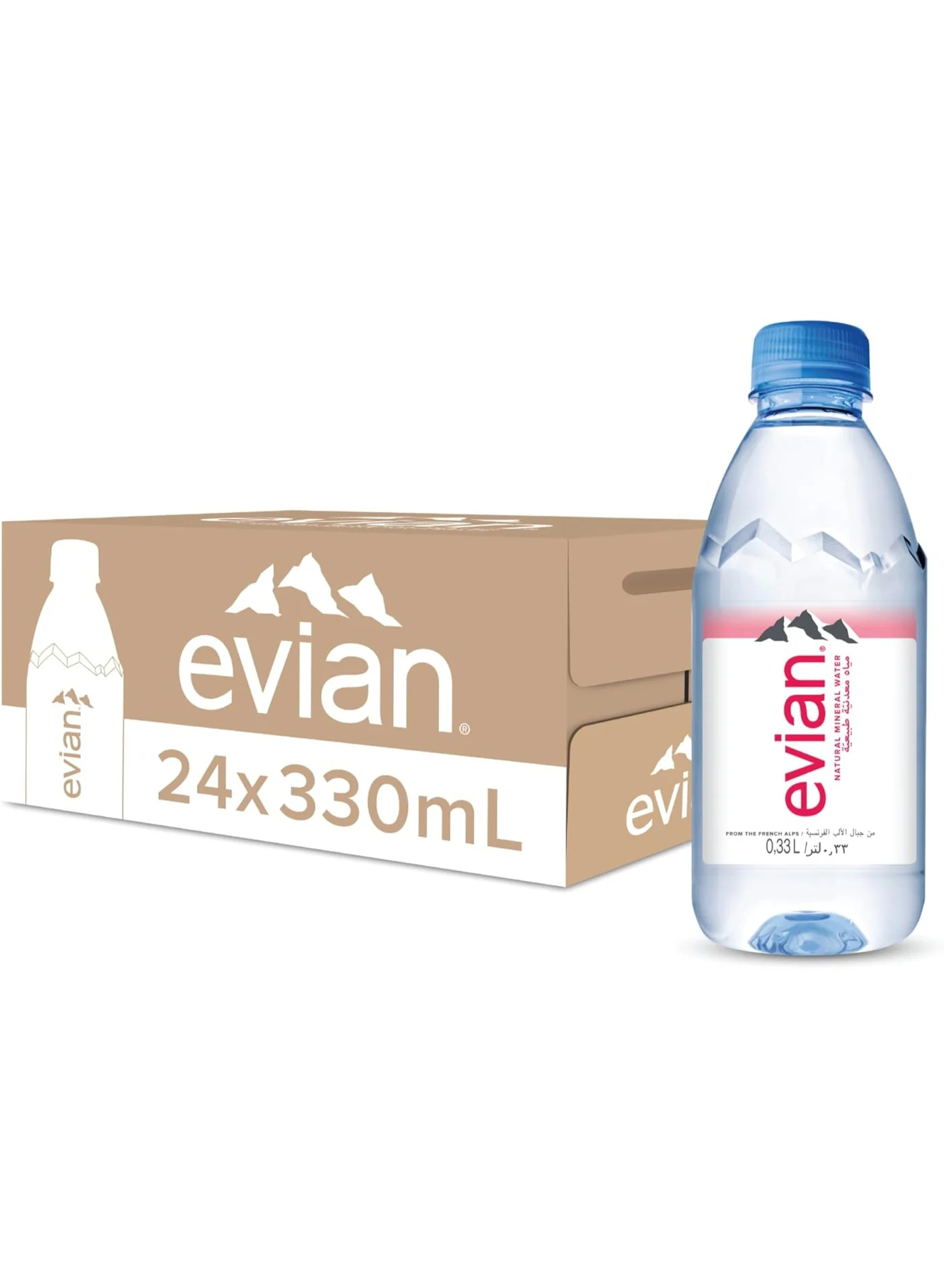Premium Natural Mineral Water Refreshing Hydration (Pack of 24, 330 mL) 3syzs