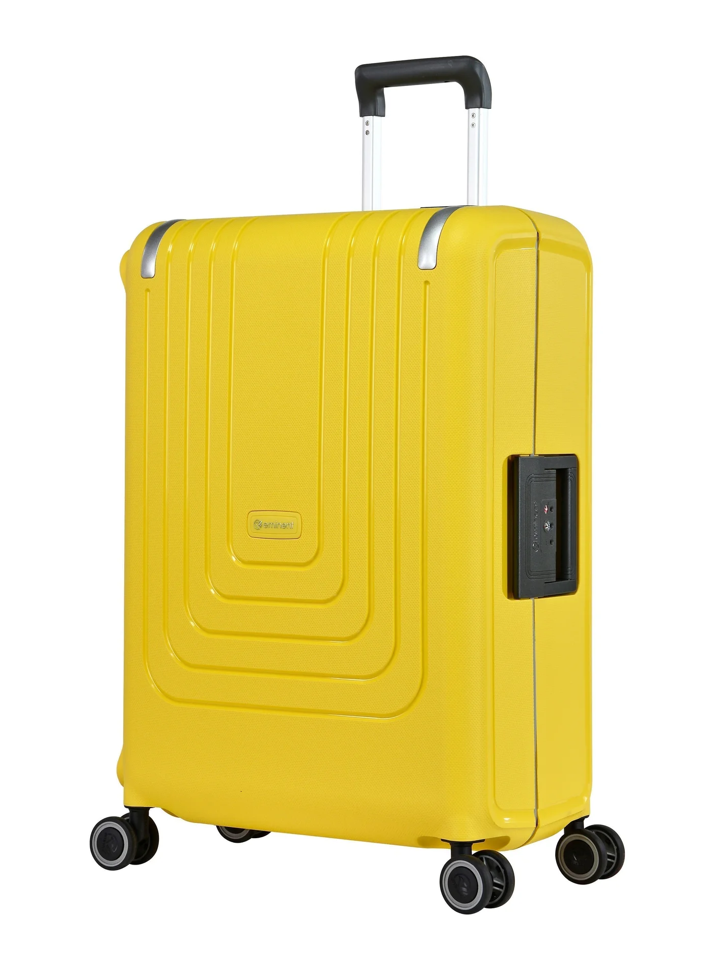 Eminent Vertica Hard Case Travel Luggage Trolley Lightweight Polypropylene Suitcase with TSA Lock and 360 Spinner Wheels (Yellow, 55 cm) 61gxo