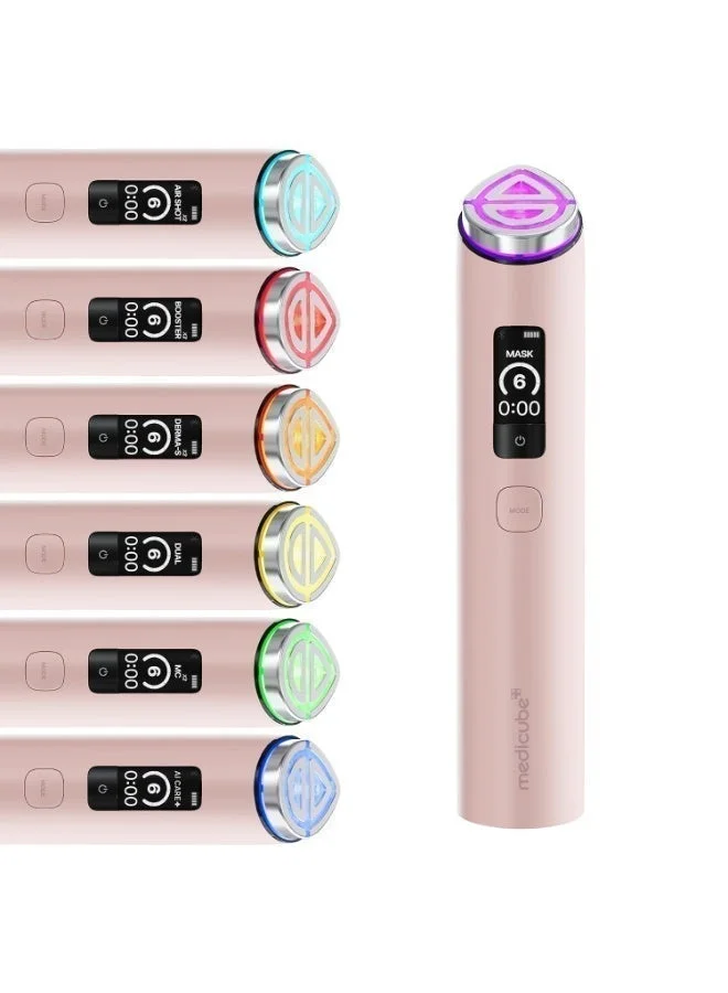Premium 8-in-1 Smart Facial Device for Skin Firming and Radiance (Pink, 1 Unit) 73yaj