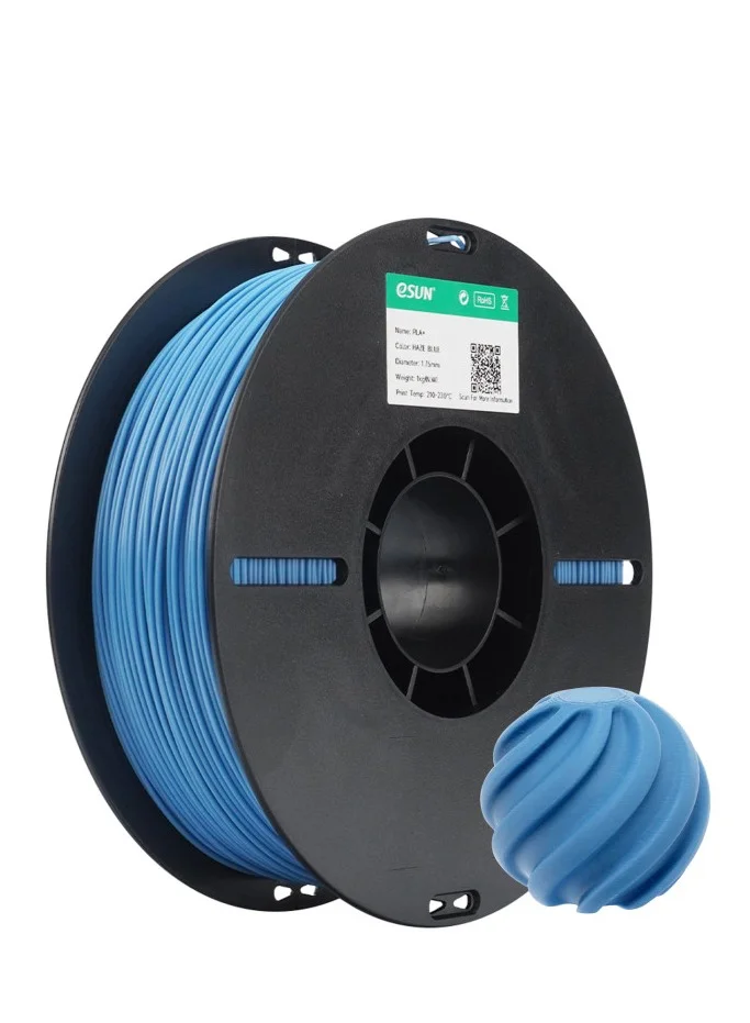 eSUN PLA+ 3D Printing Filament Haze Blue (1.75mm, 1kg) 6leen