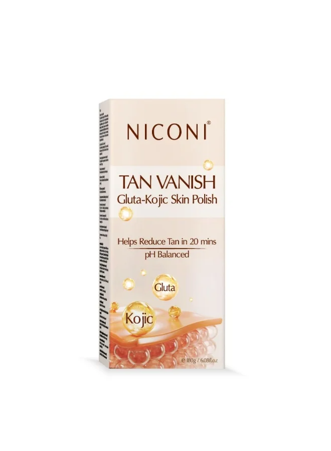 Niconi Gluta-Kojic Skin Polish Exfoliating Scrub for Brightening and Tan Removal (180g) 8ekzu