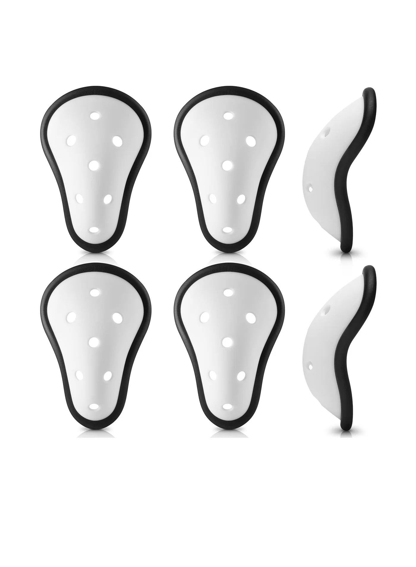 SOLARAE Protective Athletic Cup Set for Sports, Lightweight Impact-Resistant Gear for Baseball Football Hockey Lacrosse (6 Pieces) jkxh6