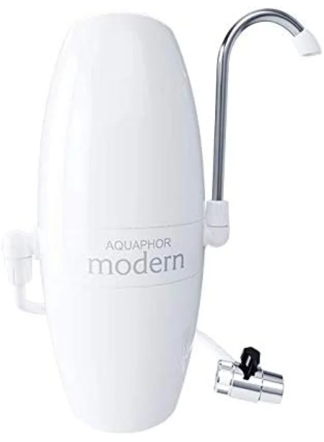 Premium Faucet Water Filter System, High-Capacity Tap Purifier for Chlorine and Contaminant Removal (White, 4000L) q1zr8