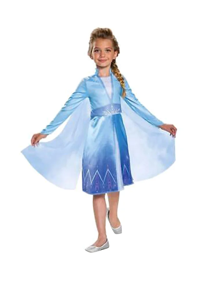 Premium Ice Queen Fantasy Dress for Kids (Polyester, Blue, 120cm) mrdb4
