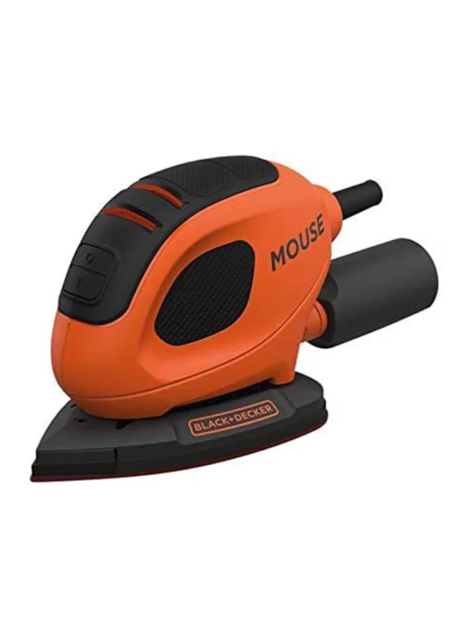 Premium Corded Compact Detail Mouse Sander 55W for Precision Woodworking and Surface Finishing (Orange/Black) 435jg