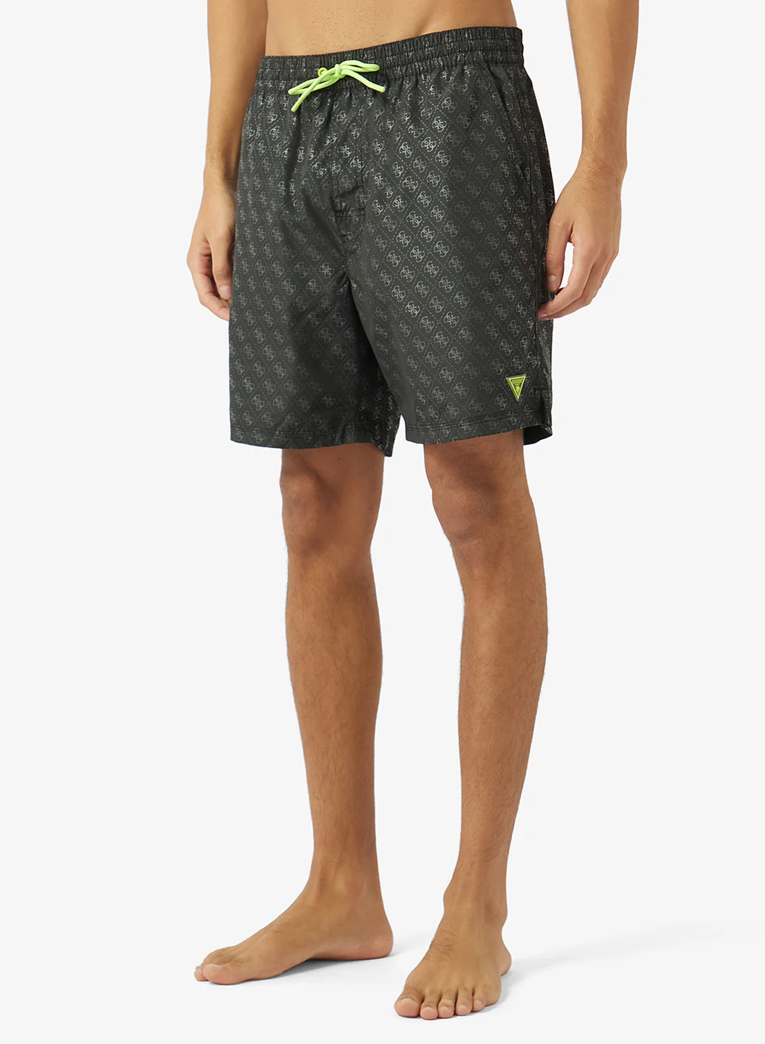 Premium Casual Woven Swim Shorts Quick-Dry Lightweight Beachwear for Men (Solid, Medium) c7poa