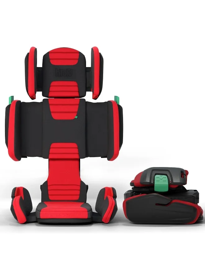 Adjustable High Back Booster Car Seat for Kids with Secure Strap System (Racing Red, 15-36 kg) 7mskv