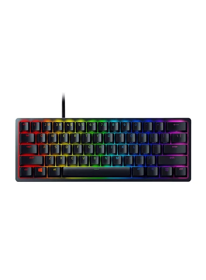 Premium 60% Compact Mechanical Gaming Keyboard with Linear Optical Switches (Black, Wired) d4ymh