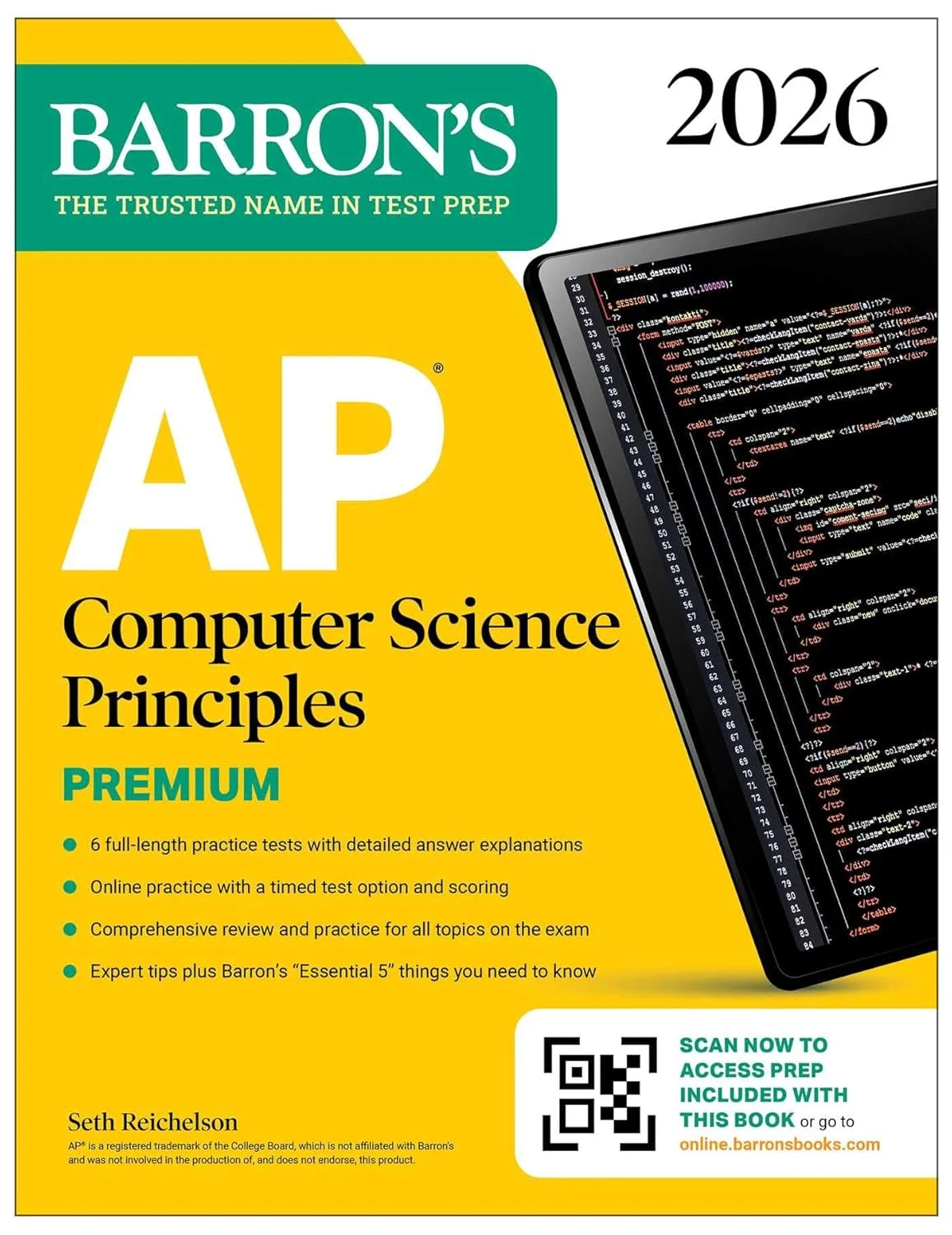 AP Computer Science Principles Premium Study Guide 2026 Edition (Comprehensive Exam Prep Book) l39l1