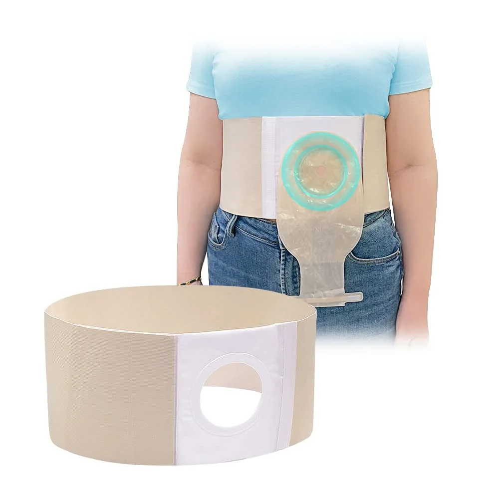 Mybow Ostomy Hernia Support Belt Abdominal Binder for Stoma Protection (Unisex, XL) dqhip