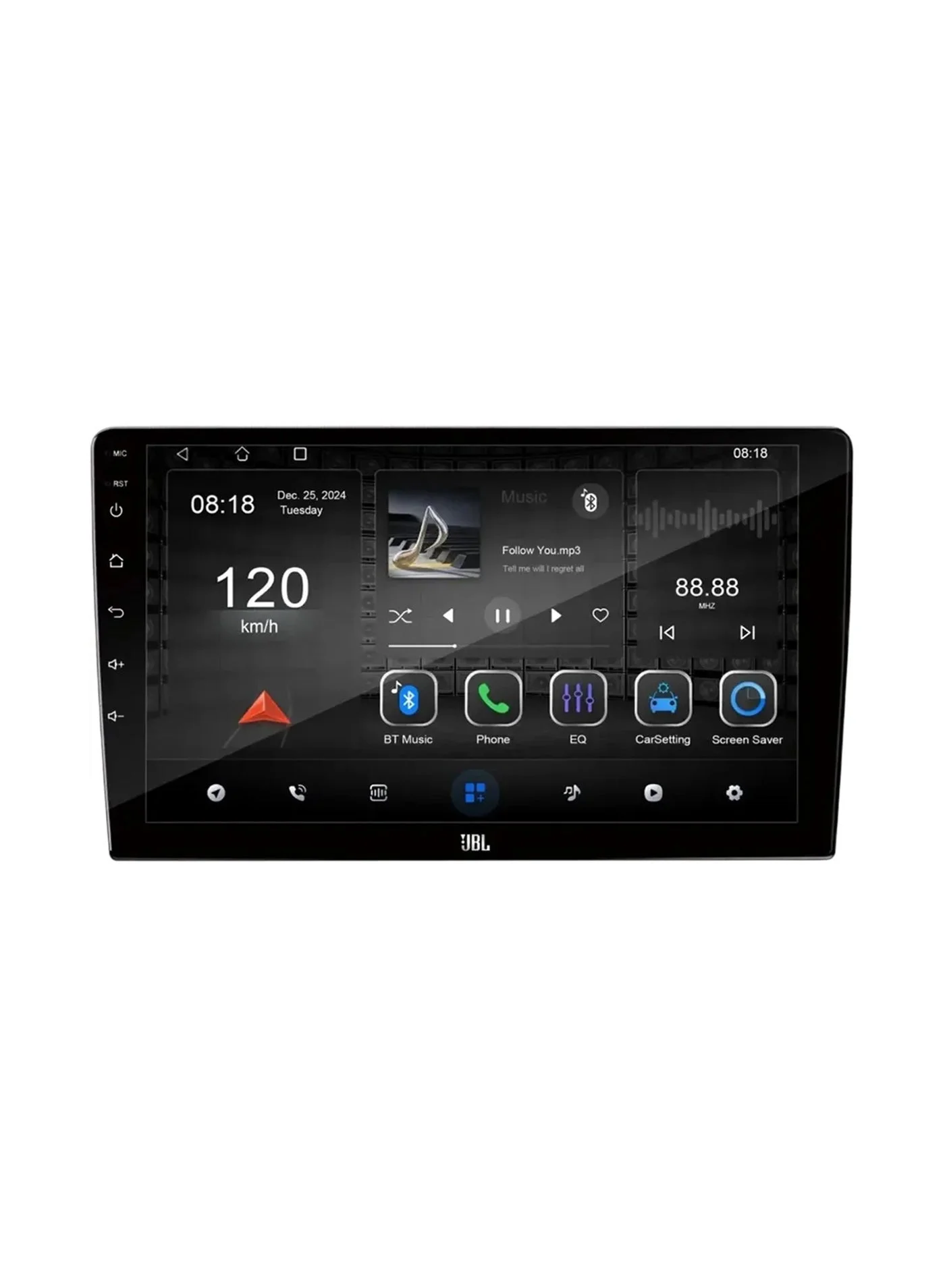 Premium Android Car Stereo Multimedia Player with Smart CarPlay and Android Auto (4GB RAM, 64GB ROM) vsszq
