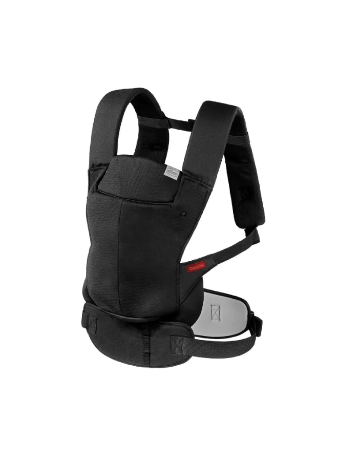 Premium 4-in-1 Ergonomic Baby Carrier, Adjustable Front and Back Carry Positions, Breathable Infant Backpack for Newborn to Toddler (Black, 3.4-15 kg) ur0na