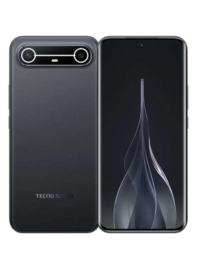 TECNO Spark Slim Smartphone 8GB RAM 256GB Storage 4G Dual SIM (Cool Black, 6.78 inch) 13ca5