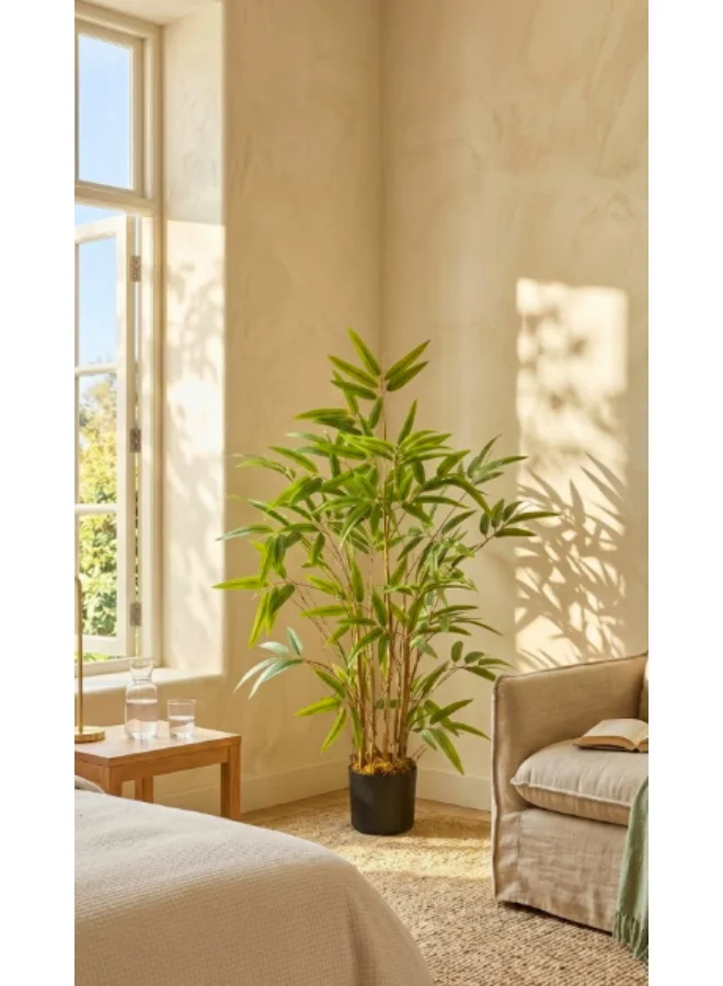 Noon East Artificial Bamboo Tree Realistic Decorative Floor Plant for Home and Office (Green, 90 cm) yqomq