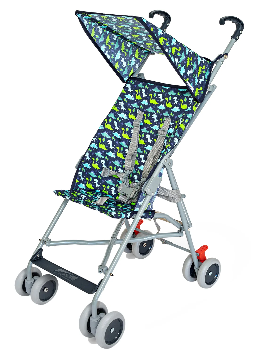 Moon Lightweight Stroller with Dino Print (Compact Foldable Design, Suitable for Infants and Toddlers) 612ye