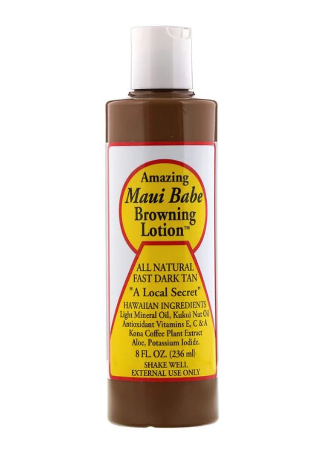 Maui Babe Browning Lotion Premium Tanning Accelerator for Deep Bronze Glow (236 mL) nym39