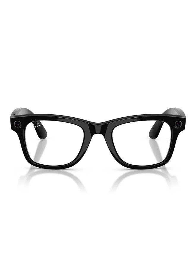 Premium Wayfarer Style Sunglasses with Photochromic Transitions Lenses (Shiny Black, Large) 78ol1
