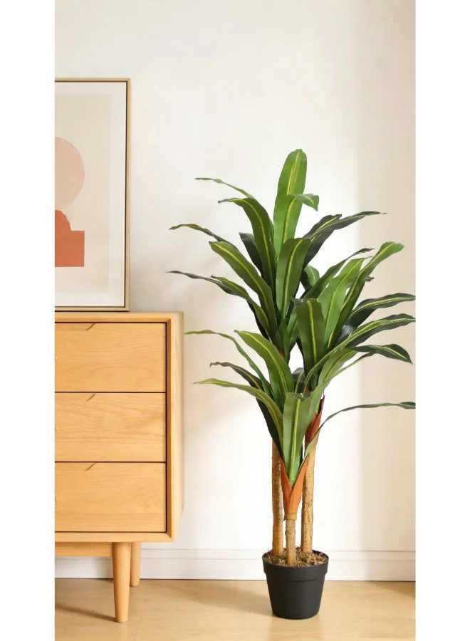 Noon East Artificial Dracaena Floor Plant with Pot (Green, 120cm) pp9q1