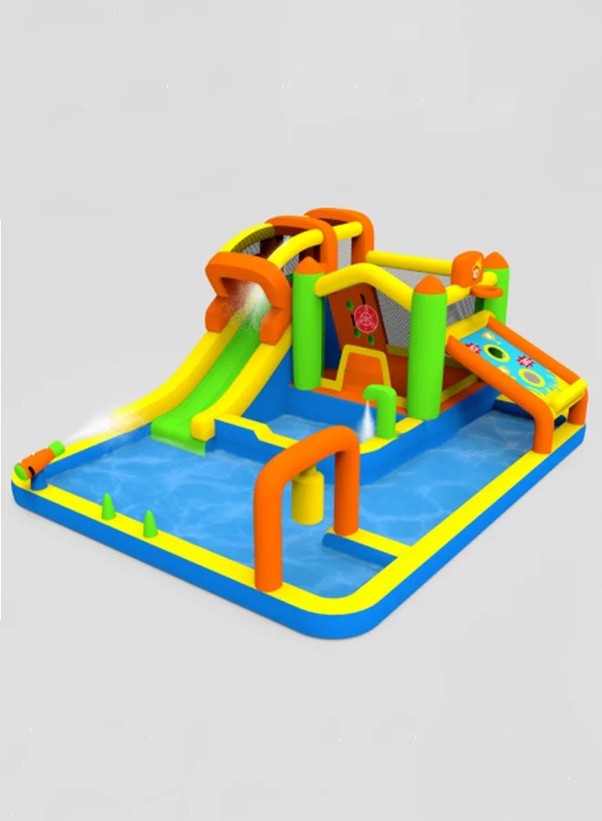 JSAITOYS Multi-functional Inflatable Bounce House Castle for Kids Parties (Durable PVC, 300 cm x 250 cm) mkn6m
