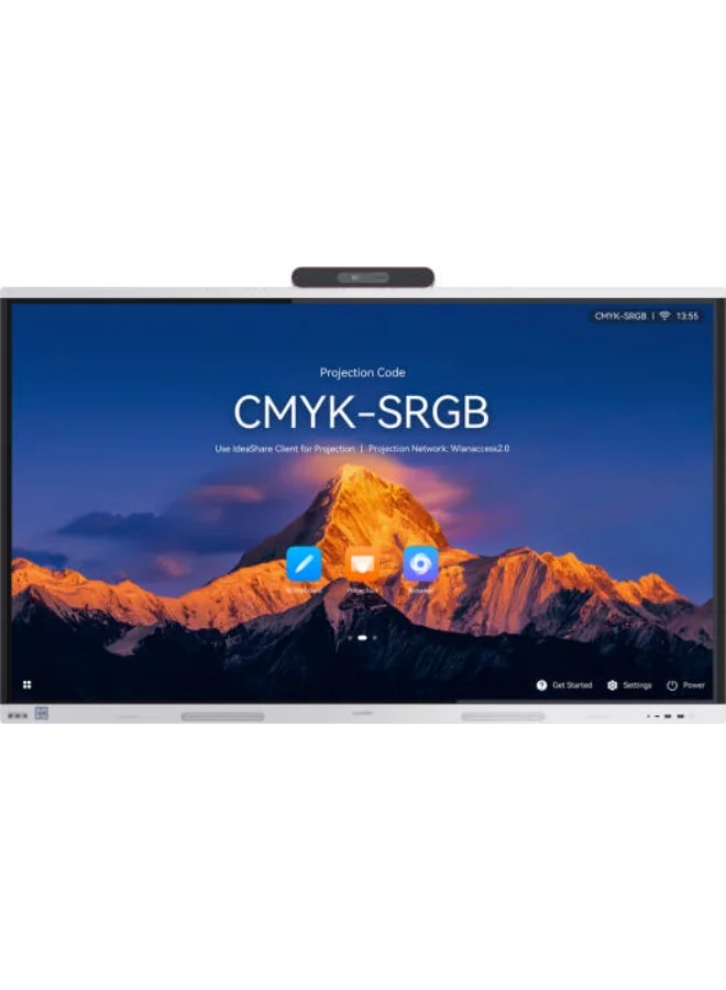 Smart Interactive Display 75-inch 4K UHD Touch Screen with Auto-Framing and Advanced Sound Pickup (Black, 75-inch) drtia