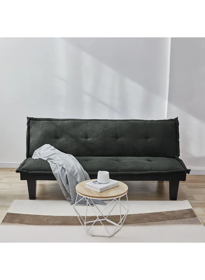 Danube Home V2 Manolo Fabric Convertible Sofa Bed (Black, 165x80x73cm) tstyq