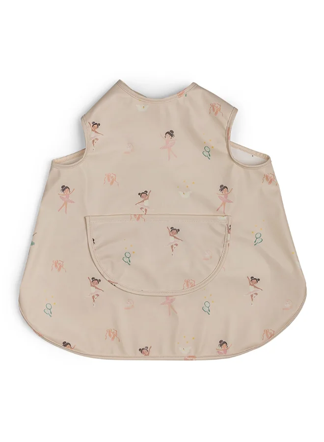 Citron Waterproof Apron Bib Ballerina Design (6-9 Months) - Mess-Free Feeding Accessory for Infants tfwwo