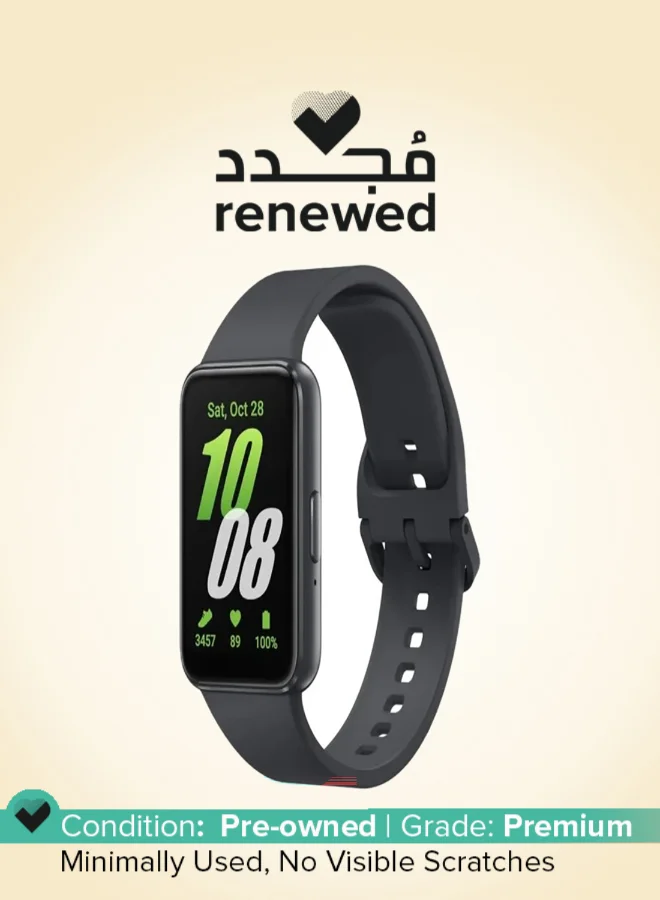 Ultra-HD Fitness Band Sleek Smartwatch Activity Tracker (Dark Gray, 40 mm) bm0w5