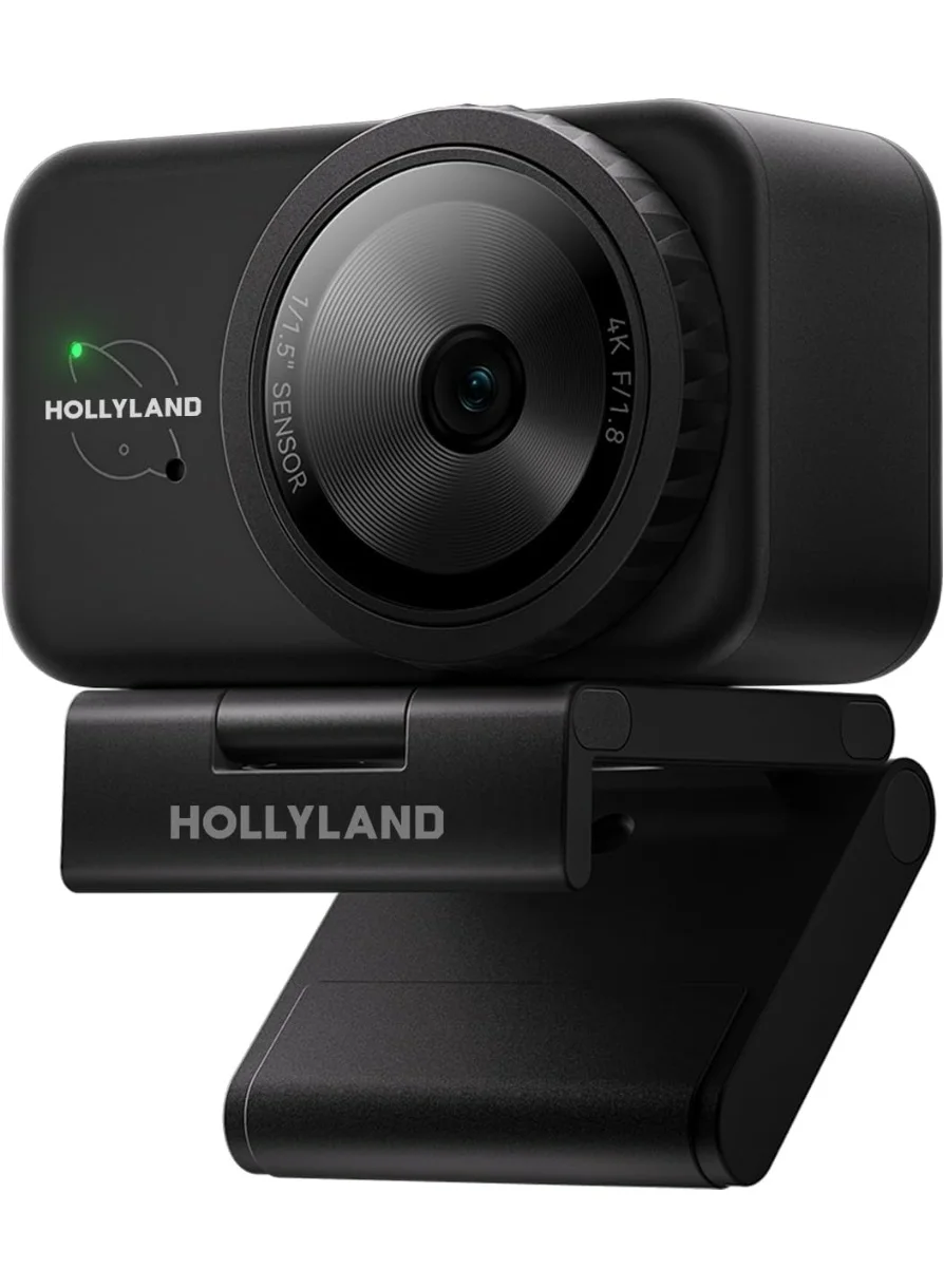 Premium 4K UHD Autofocus Webcam with Built-in Microphone for Professional Streaming and Video Conferencing (Black) bmiik