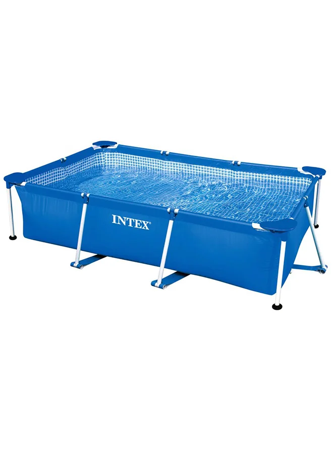 Premium Rectangular Frame Pool Durable Steel Structure Outdoor Swimming Pool for Family Backyard (300 cm x 200 cm x 75 cm) fspqw