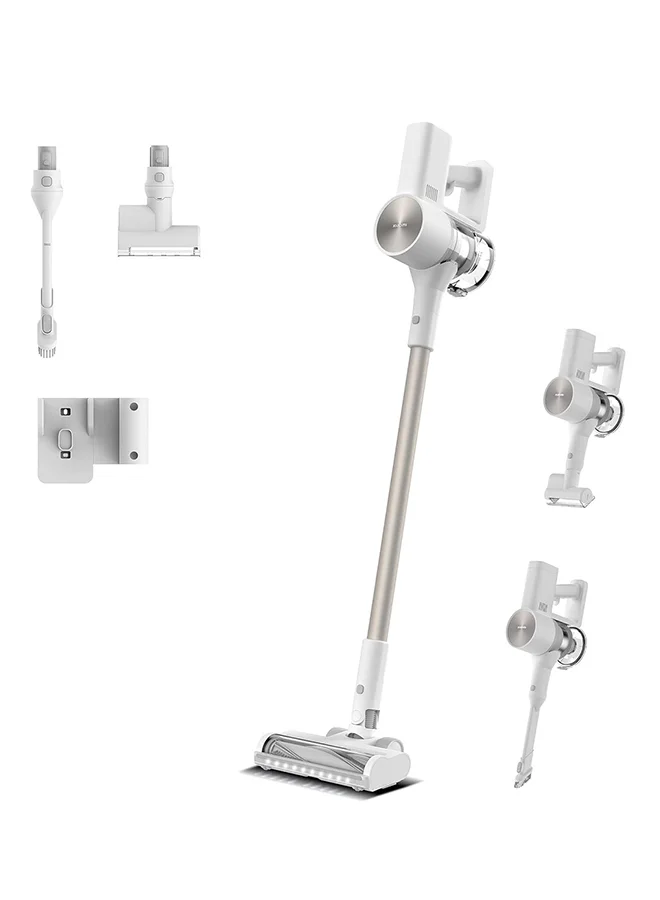 Smart Cordless Vacuum Cleaner, 150AW High Suction Power with LED Searchlight, 12-Cone Dust Separation, Lightweight Handheld Design (White, 600 mL) apong