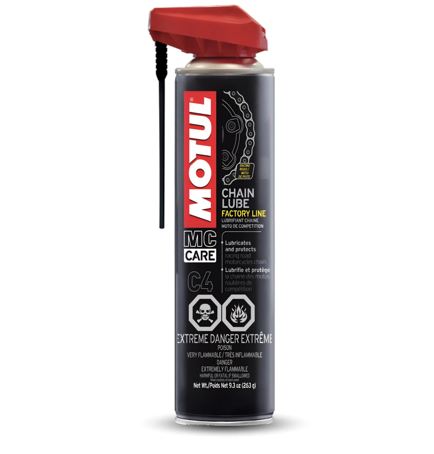 Premium Motorcycle Chain Lubricant Factory Line High-Performance Synthetic Spray (275 mL) 35imo