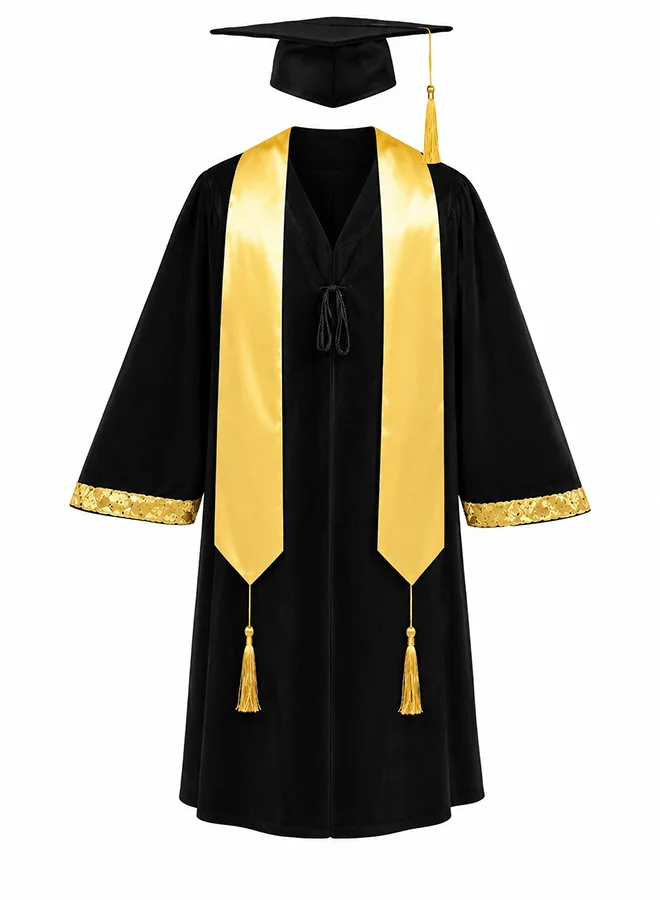 Toy Land Kids Graduation Costume Set with Cap and Stole (Premium Polyester, 6-7 Years) 2wtv2
