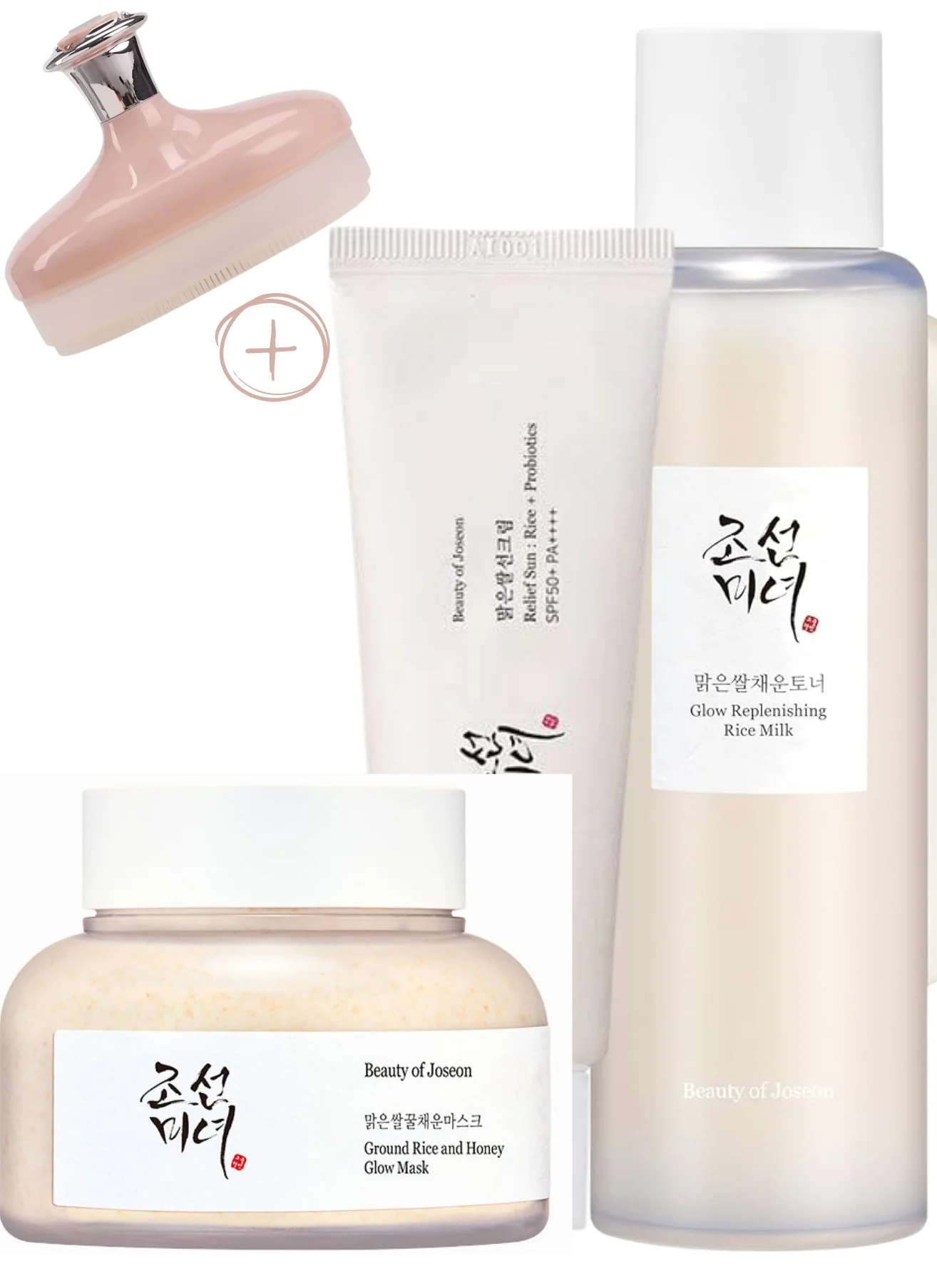 Beauty of Joseon Radiant Glow Skincare Set with Rice Mask and Probiotic Sunscreen (350 mL) ru4n2