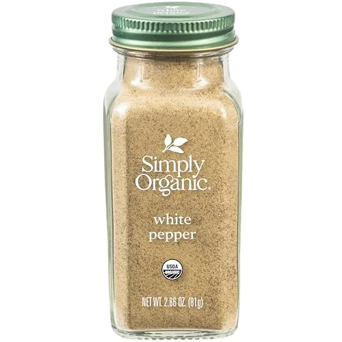 Organic White Pepper Ground Premium Culinary Spice for Seasoning Fish Chicken and Potato Dishes (81 g) mysgc