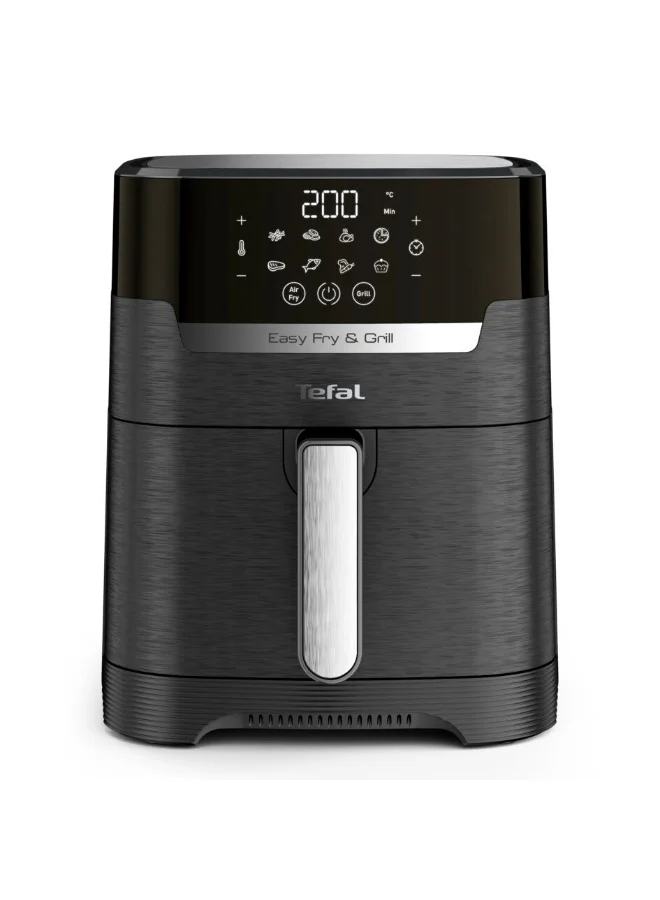 Premium 2-In-1 Air Fryer And Grill With Precision Temperature Control (Midnight Black, 4.2 L) ltzu1