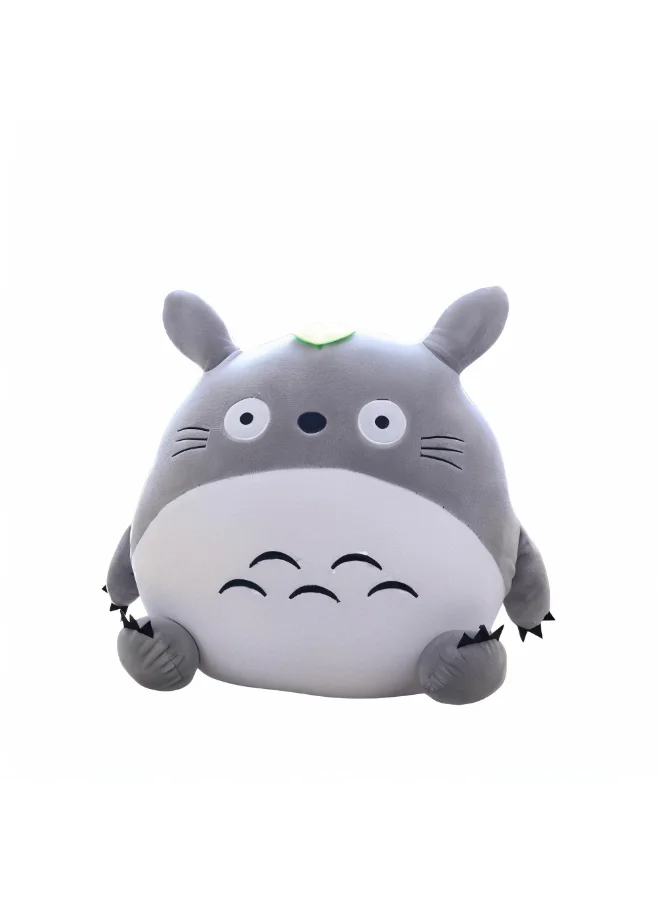 Premium 2-in-1 Plush Animal Pillow and Travel Blanket Set (Grey and White, 100 cm x 150 cm) by5pi