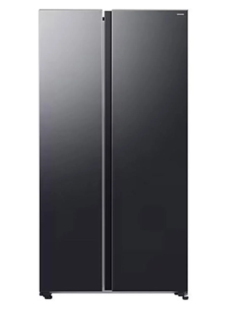 Ultra-HD 655L Side-by-Side Refrigerator with AI Inverter Compressor and Smart WiFi Connectivity (Black, 655L) nlh73