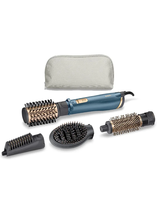 Professional Rotating Hot Air Styler Set with 38mm and 50mm Thermal Brushes, 2 Heat Settings, Cool Shot, 2m Swivel Cord (Pearl Shimmer, 800g) uf59r