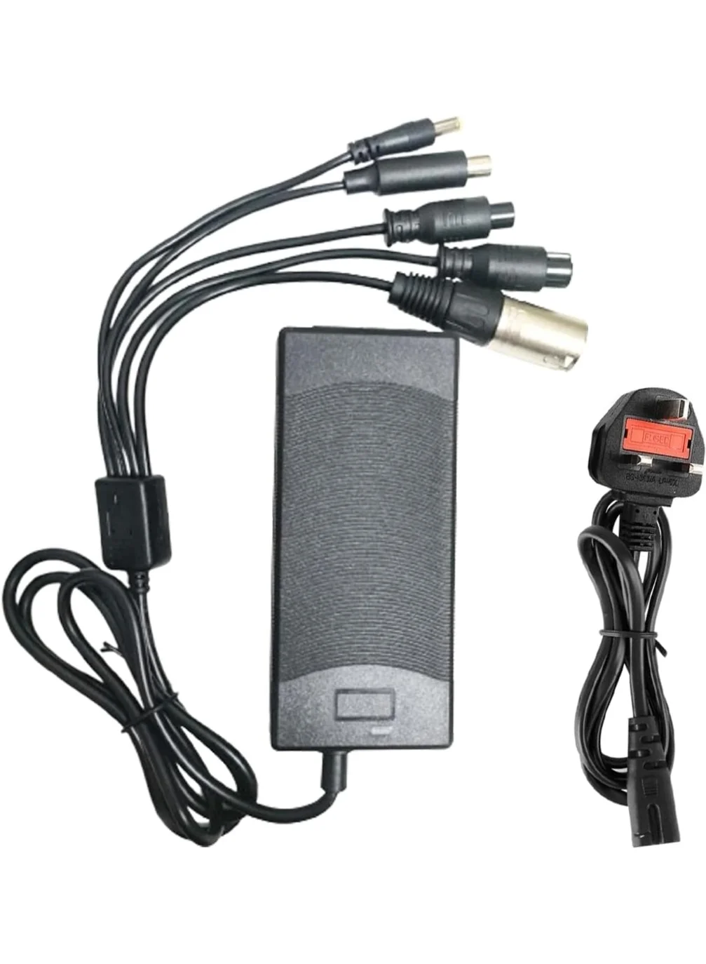 Universal Electric Scooter Battery Charger Fast Charging Adapter with 5 Interchangeable Plugs for Electric Vehicles hpyj2
