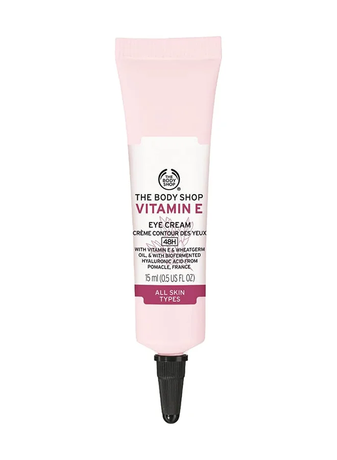 Vitamin E Eye Cream Hydrating & Brightening Formula with Hyaluronic Acid for Delicate Under Eye Skin (15 mL) wlvre