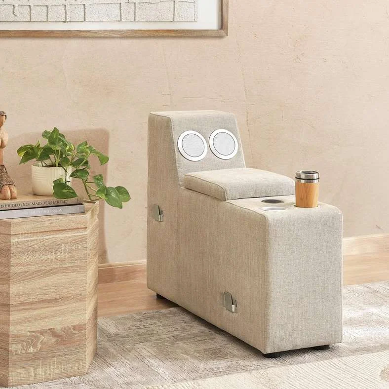 Reem Console Table Modern Minimalist Entryway Furniture (Beige, 120 cm) hpfxx