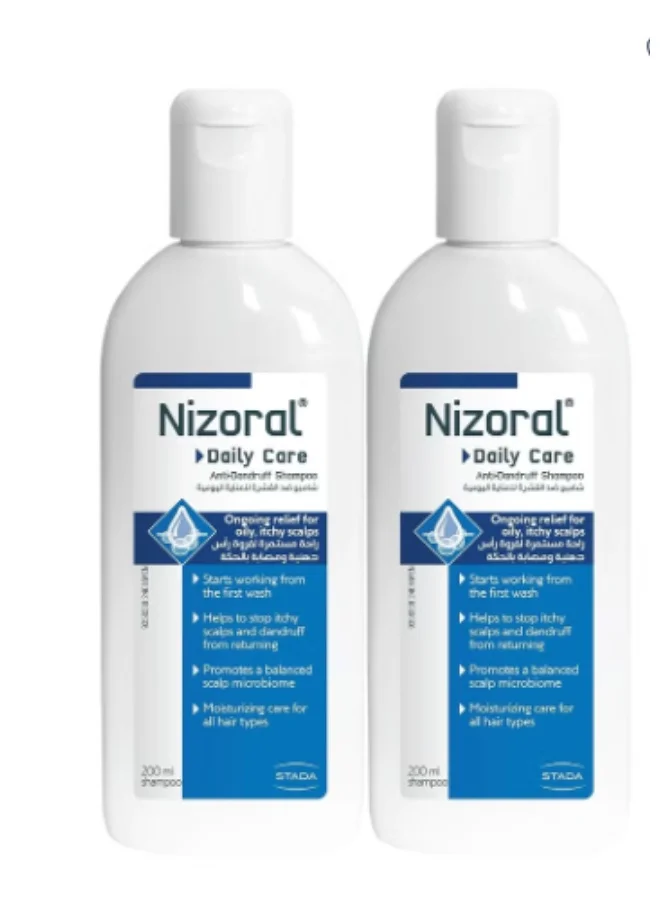 Premium Anti-Dandruff Scalp Care Shampoo (Blue, 2 x 200 mL) mdol3