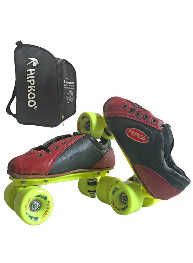 HIPKOO Professional Roller Skate Shoes with Carry Bag (Premium Leather, Size 3) rd6aa